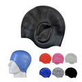 Silicone Swim Caps With Ear Pouches for Long Hair